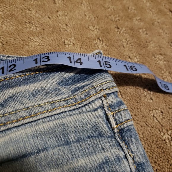 Miss Me Boyfriend Capri Blue Jeans Denim Distressed Classic Women's 25 Pre-owned - Picture 9 of 12